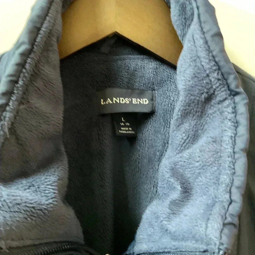 Land End Women’s Fleece Lined Quilted Jacket - Picture 3 of 7
